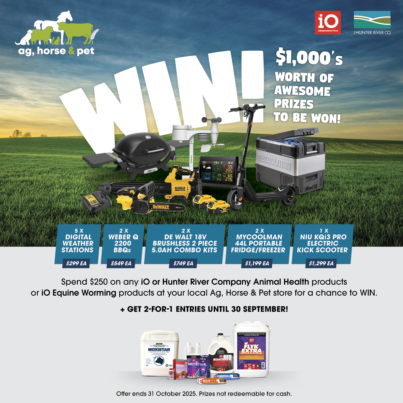 WIN $1,000s WORTH OF AWESOME PRIZES!!!